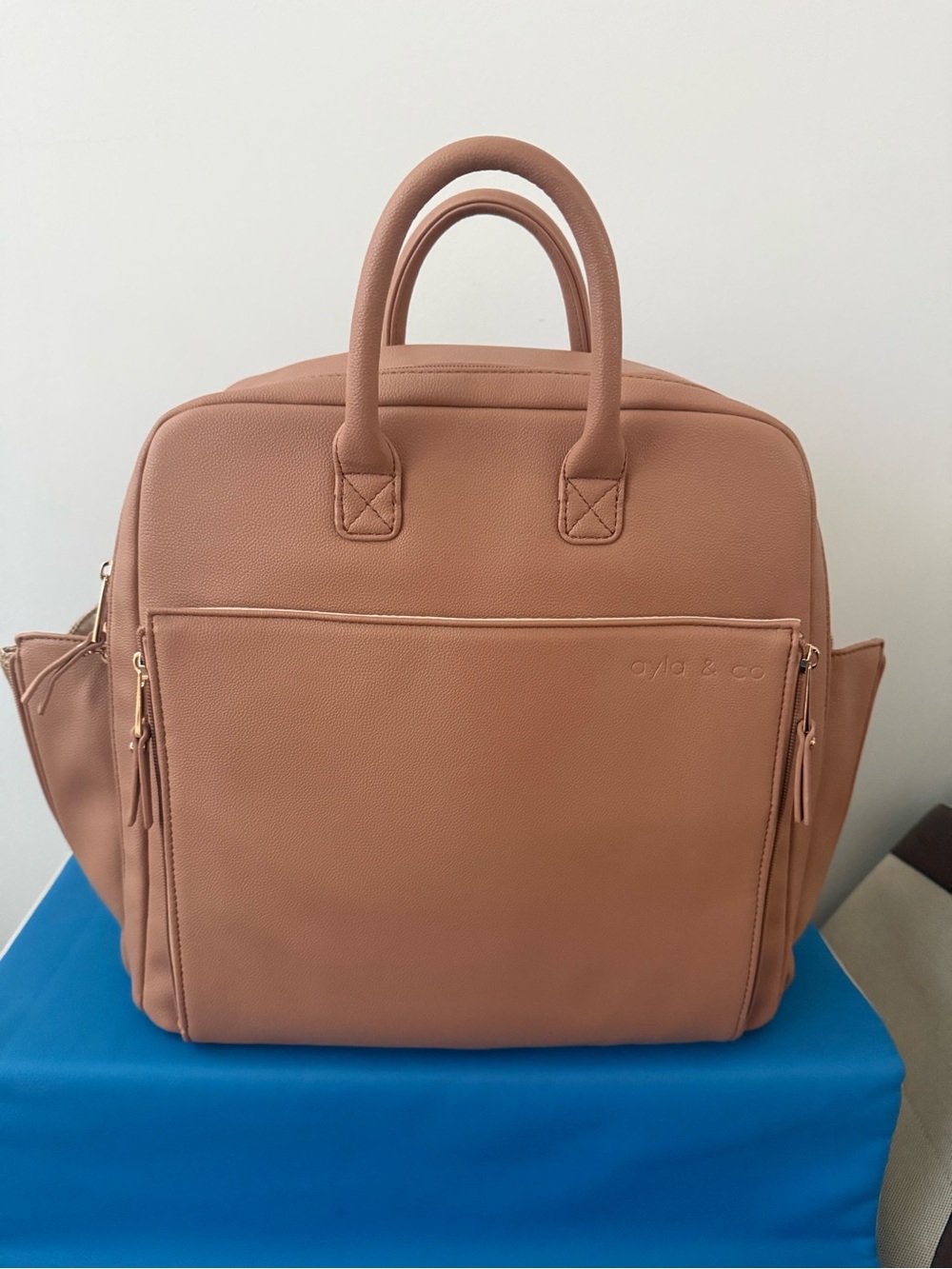 Ayla & Co. Diaper Bag with changing pad and card case